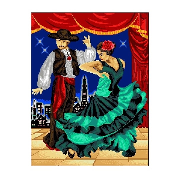 Wzór liczony 9051 Tancerze Flamenco