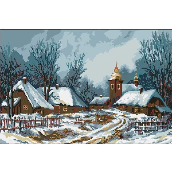 Wzór liczony 9204 Zimowe chaty - Leszek Stochla