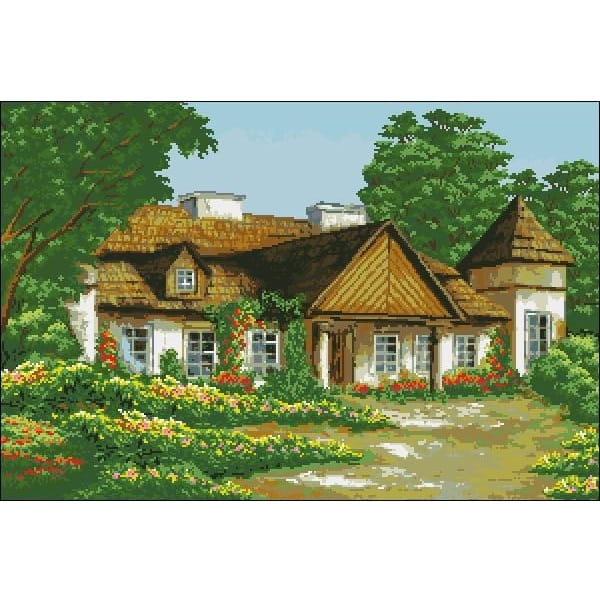 Wzór liczony 9206 Wiejski dworek - Leszek Stochla