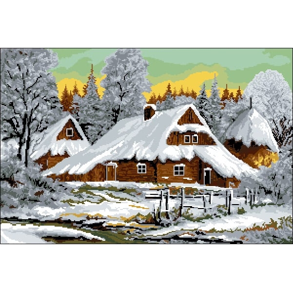 9216 Kanwa do haftu - Leszek Stochla - Wioska.jpg