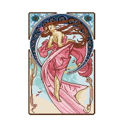Kanwa 6801 Sztuki piękne -Taniec - Alfons Mucha