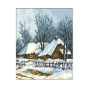 Wzór liczony 6049 Chaty zimą - Leszek Stochla