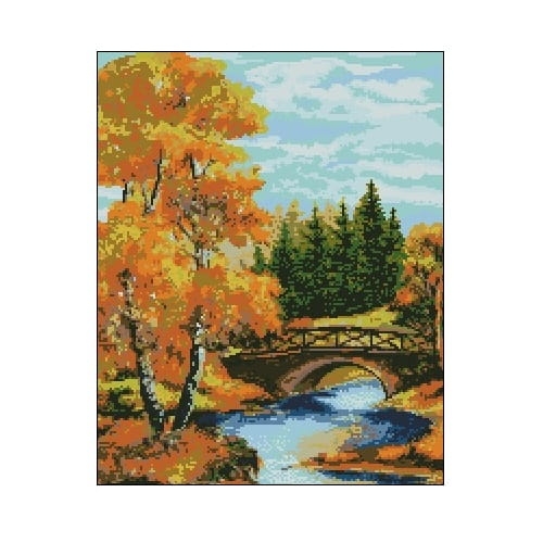 Kanwa 6053 Mostek w lesie