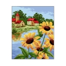 Wzór liczony 6079 Kwiaty nad wodą