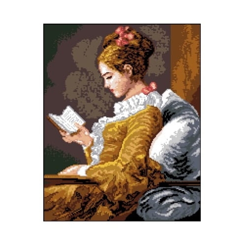 6087 Kanwa do haftu - DziewczynaCzytająca książkę - Fragonard.jpg