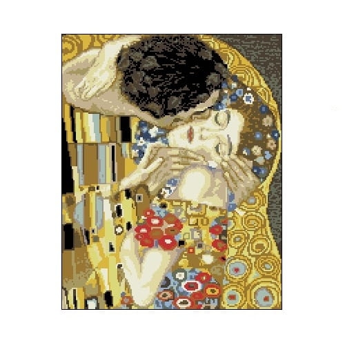 Wzór liczony 6091 Pocałunek (frag.) - Gustav Klimt
