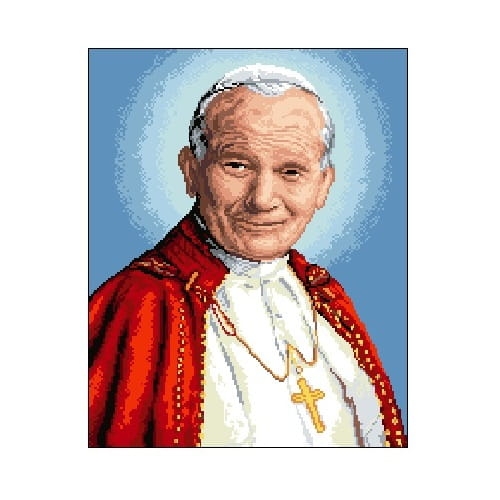 6100 Kanwa do haftu - Błogosławiony JP II.jpg