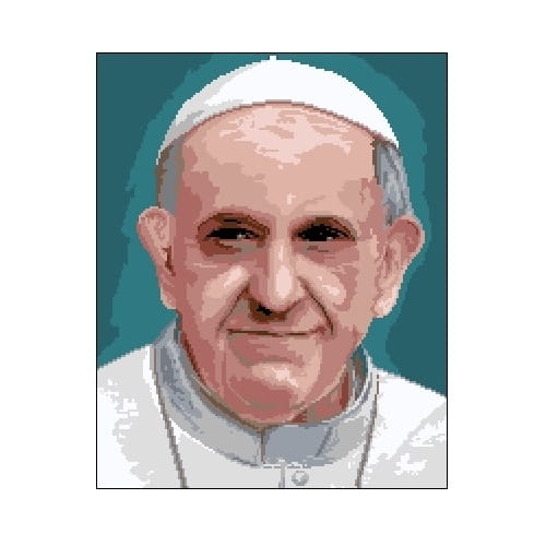 6110 Kanwa do haftu - papież Franciszek.jpg