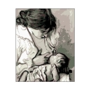 Kanwa 6120 Macierzyństwo - Portret Zofii Boy-Żeleńskiej z synem Stasiem - Stanisław Wyspiański 