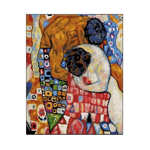 6125 Kanwa do haftu - Gustav Klimt - Życie i śmierć.jpg
