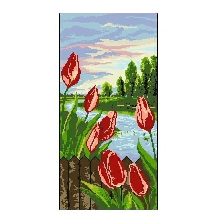 Kanwa 6501 Pejzaż z rzeką