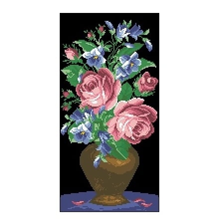 6516 Kanwa do haftu  - Róze.jpg