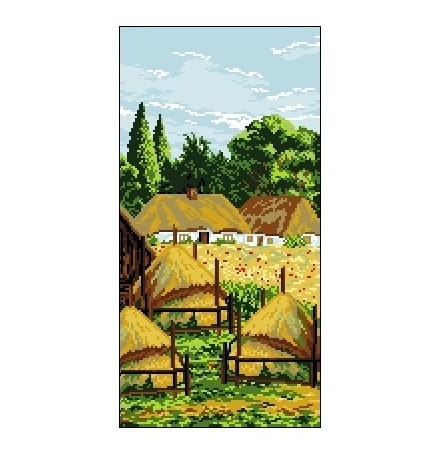 6542 Kanwa do haftu - Stogi siana.jpg