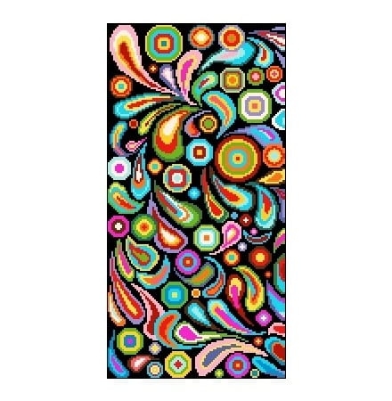 Wzór liczony 6549 Kolorowy Świat - panel 1