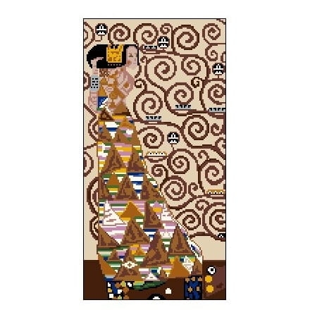 Kanwa 6592 Drzewo Życia - Oczekiwanie - Gustav Klimt