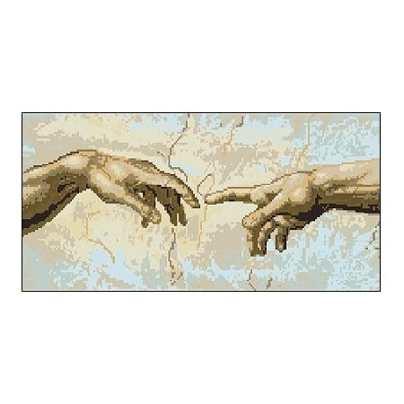 Kanwa 6551 Michał Anioł - Stworzenie Adama (frag.)