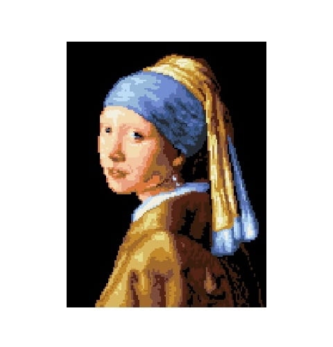 Kanwa 3080 Dziewczyna z perłą - Johannes Vermeer (1665)