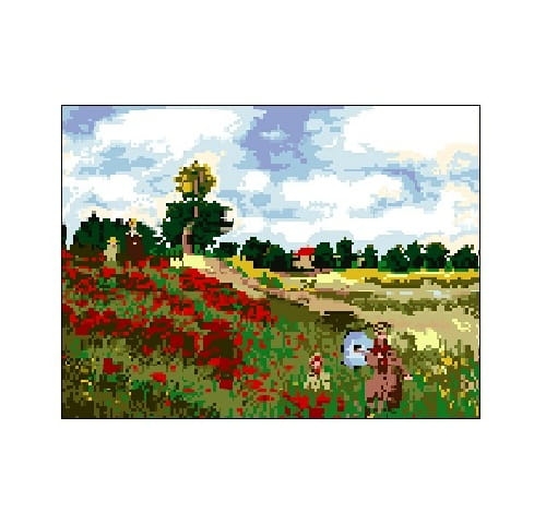 Kanwa 3003 Maki w pobliżu Argenteuil- Claud Monet