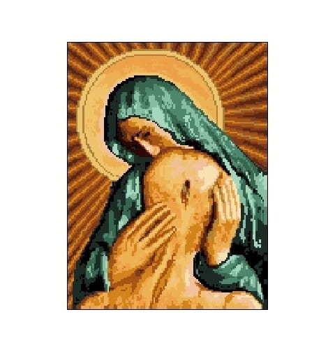 3044 Kanwa do haftu - Matka Boska katyńska.jpg