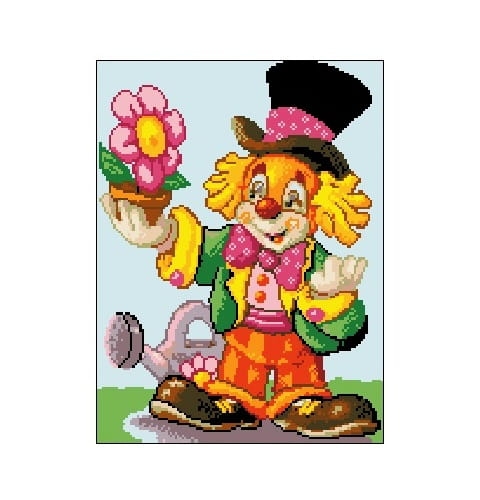 3053 Kanwa do haftu - Clown.jpg