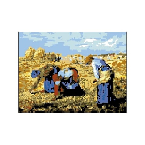1004 Kanwa do haftu - J. F Millet - Kobiety zbierające kłosy.jpg