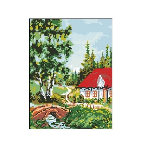 1054 Kanwa do haftu - Pejzaż.jpg