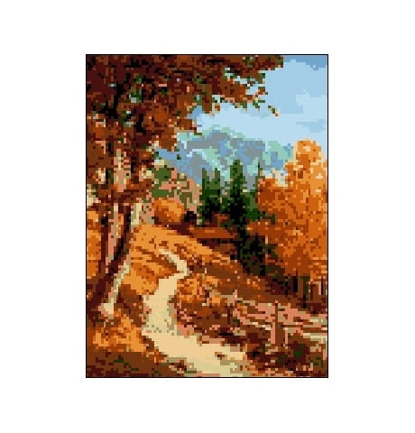 Wzór liczony 1030 Jesień w górach