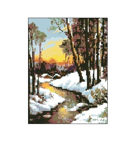 Wzór liczony 1044 Zimowy potok