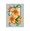 Wzór liczony 1068 Lilie na ramce