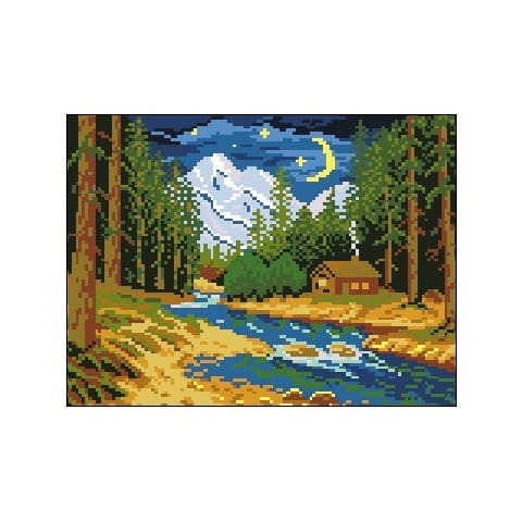 Wzór liczony 1084 Rzeka nocą