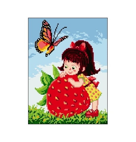 Kanwa 1120 Dziewczynka z truskawką