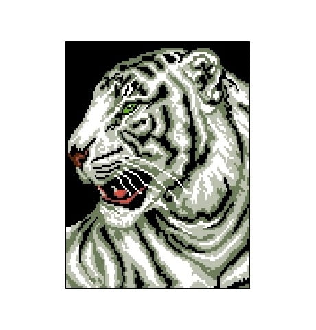 Wzór liczony 1123 Biały tygrys