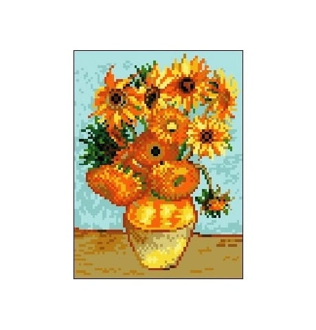 Wzór liczony 747 Słoneczniki - Vincent Van Gogh