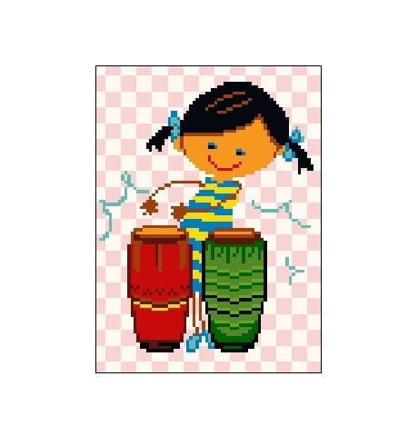 795 Kanwa do haftu - Muzyka, spiew i taniec lala bębny.jpg