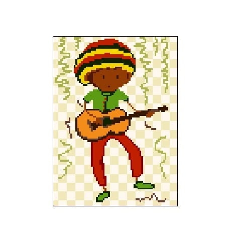 797 Kanwa do haftu - Muzyka, spiew i taniecchłopak z gitarą.jpg