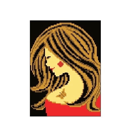 726 Kanwa do haftu - czerwona dziewczyna z tatuazem.jpg