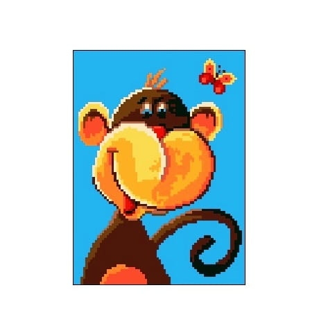 738 Kanwa do haftu - małpka.jpg