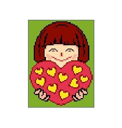 Kanwa 438 Serce w dłoniach