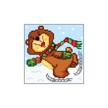 513 Kanwa do haftu - misio łyżwiarz.jpg