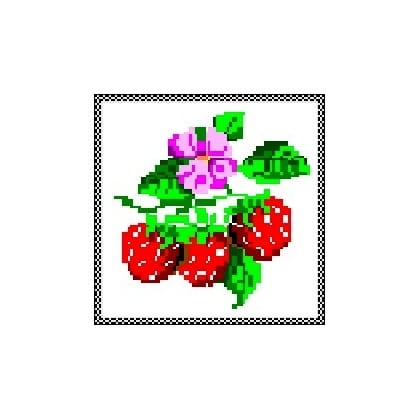 310 Kanwa do haftu - truskawki.jpg