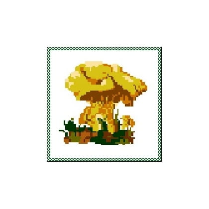 317 Kanwa do haftu - grzyby kurki.jpg