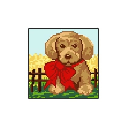 381 Kanwa do haftu - piesek.jpg