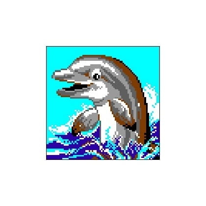 392 Kanwa do haftu - delfinek.jpg