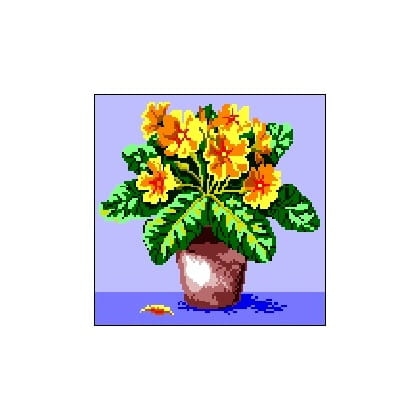 398 Kanwa do haftu - zółta prymulka.jpg