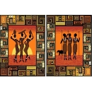 Kanwy 6098/6099 Zachód słońca i noc w Afryce