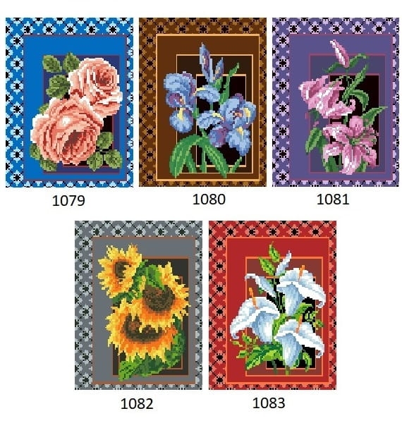 Wzory liczone 1079-1083 Kwiaty