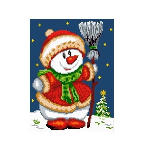 166 Kanwa do haftu - bałwanek.jpg