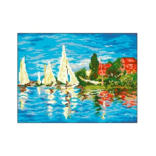 Kanwa 3041 Regaty w Argenteuil - Claude Monet 