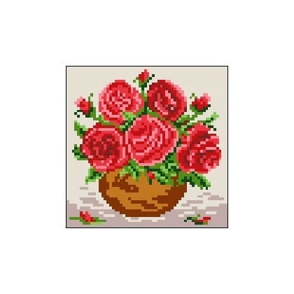 Kanwa 546 Kwiatki w wazonie