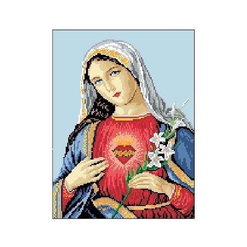 3088 Kanwa do haftu - Niepokalane serce Maryi.jpg
